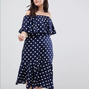ASOS Curve midi dress.  Worn once.  Very flattering.  Light fabric.